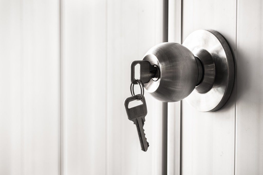 home key on the doorknob